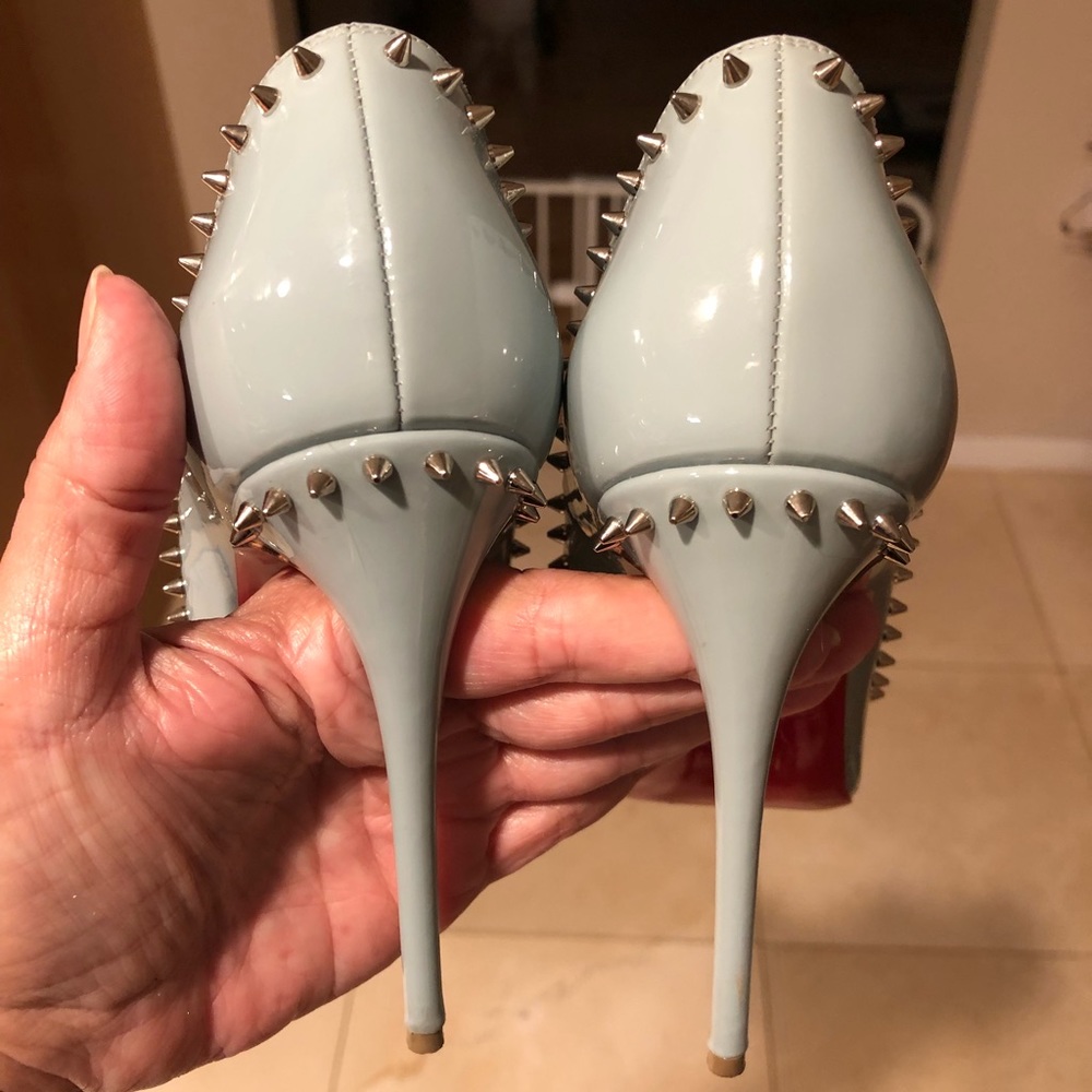 Christian Louboutin Retired Light-Blue spike heels